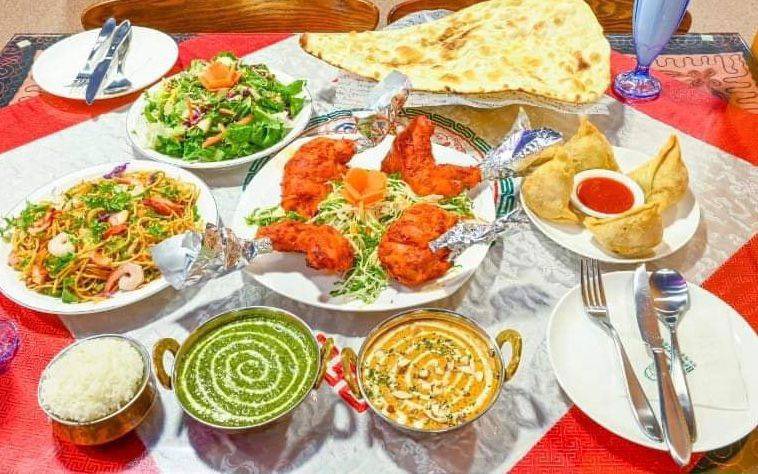 A lavish spread of Indian dishes at The Dine restaurant in Broxburn.